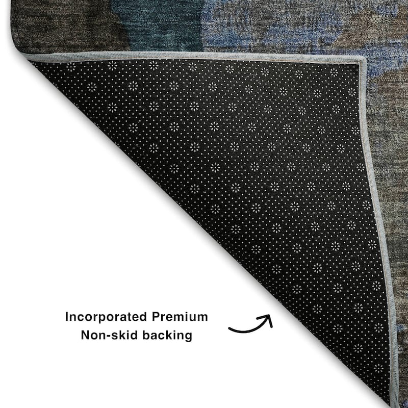 Premium Washable Super Soft Abstract Soid Mayfield Rug