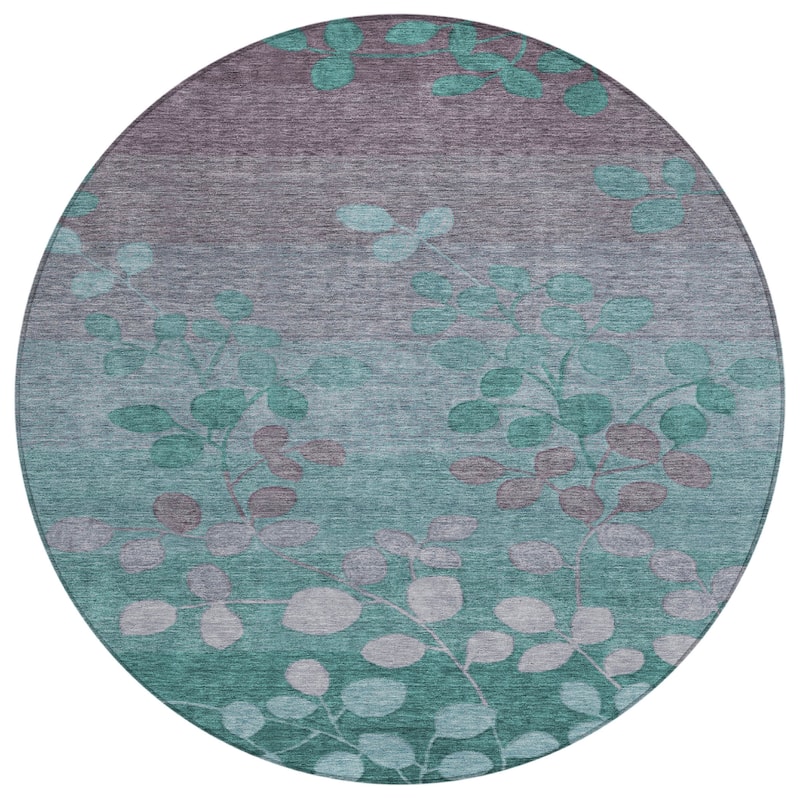 HomeRoots Floral Transitional Rectangle Outdoor Rug