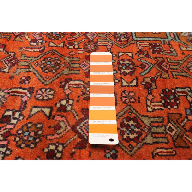 ECARPETGALLERY Hand-knotted Konya Anatolian Burnt Orange Wool Rug - 4'4 x 9'8