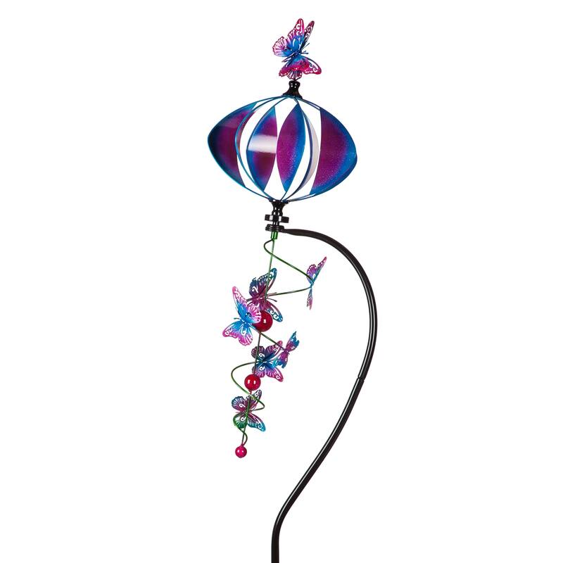 76 in. Butterfly Metal Wind Spinner
