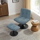 preview thumbnail 41 of 45, Art Leon Fabric Swivel Accent Chair with Ottoman