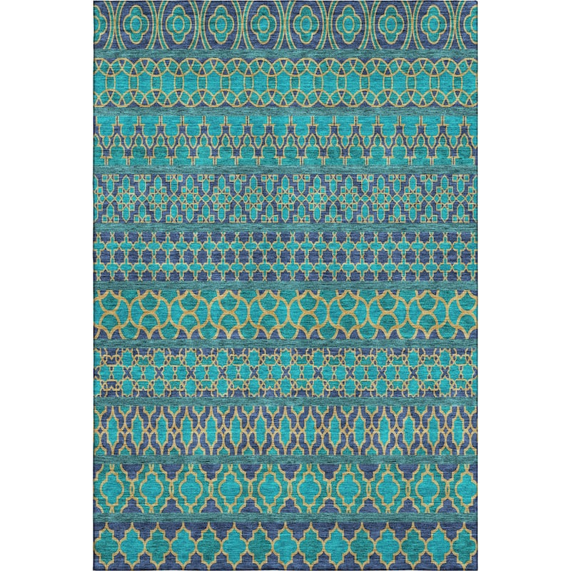 Premium Washable Super Soft Boho Stripes Mayfield Rug