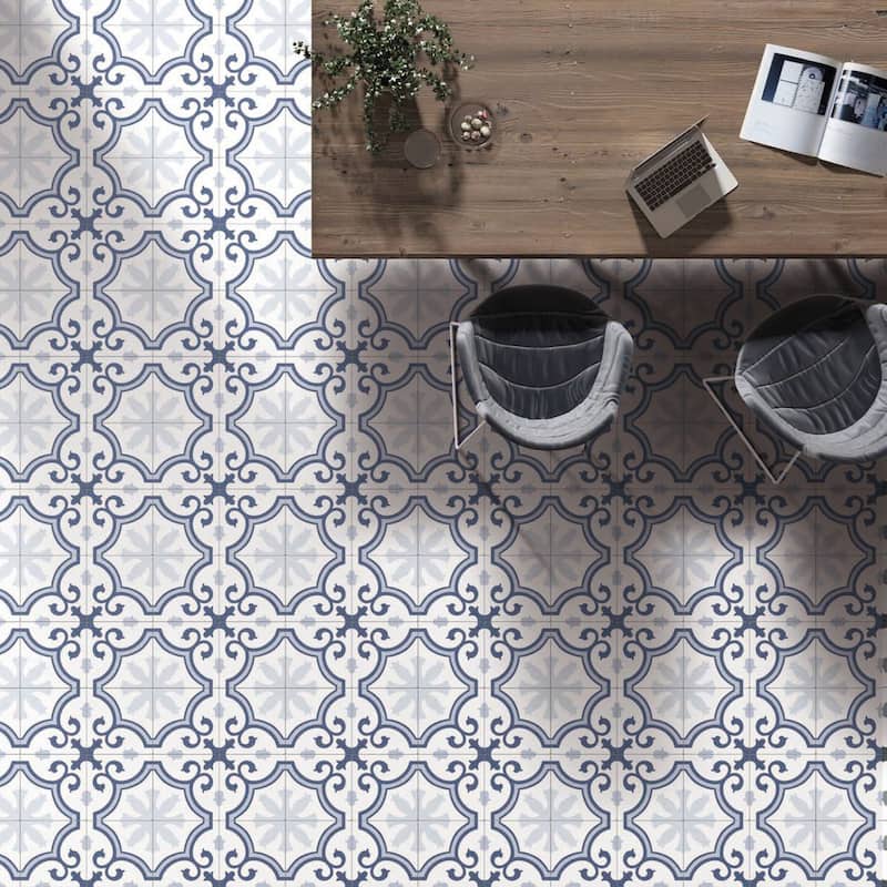 Merola Tile Lacour Artic 9-3/4" x 9-3/4" Porcelain Floor and Wall Tile