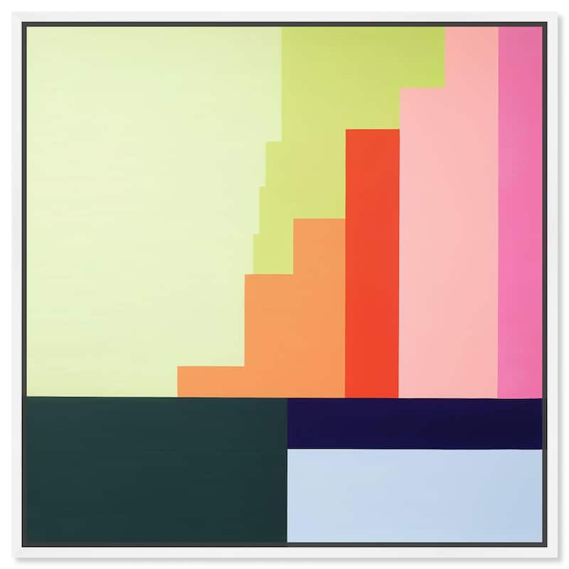 Rectilinear Rhapsody I Canvas by Art Remedy - 12" x 12" - White