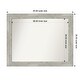 preview thumbnail 33 of 119, Dove Greywash Framed Non-Beveled Custom Wall Mirror, Bathroom Vanity Mirror Outer Size: 44 x 35