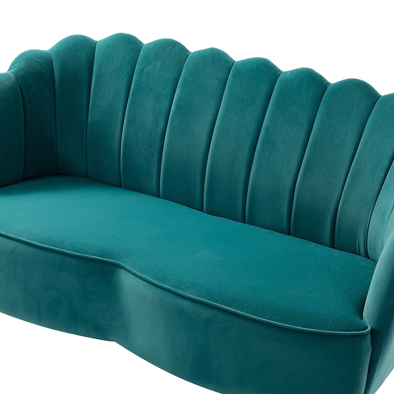 Xabier 52''Loveseat with Flower Shaped Back Design