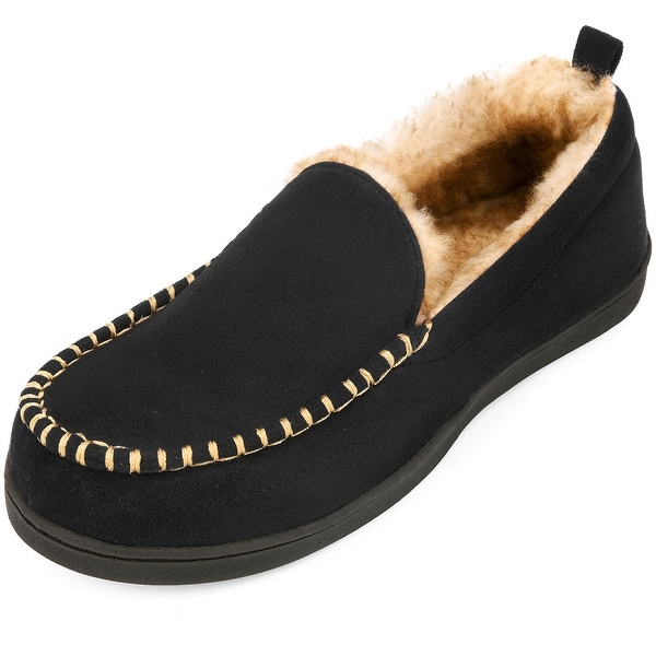 mens moccasin slippers no soles