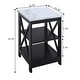 preview thumbnail 68 of 67, Convenience Concepts Oxford End Table with Shelves