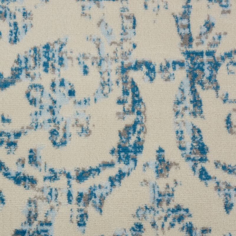 Nourison Jubilant Vintage Farmhouse Damask Area Rug