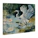 preview thumbnail 2 of 8, Stupell Heron with Spread Wings Canvas Wall Art Design By Dusza