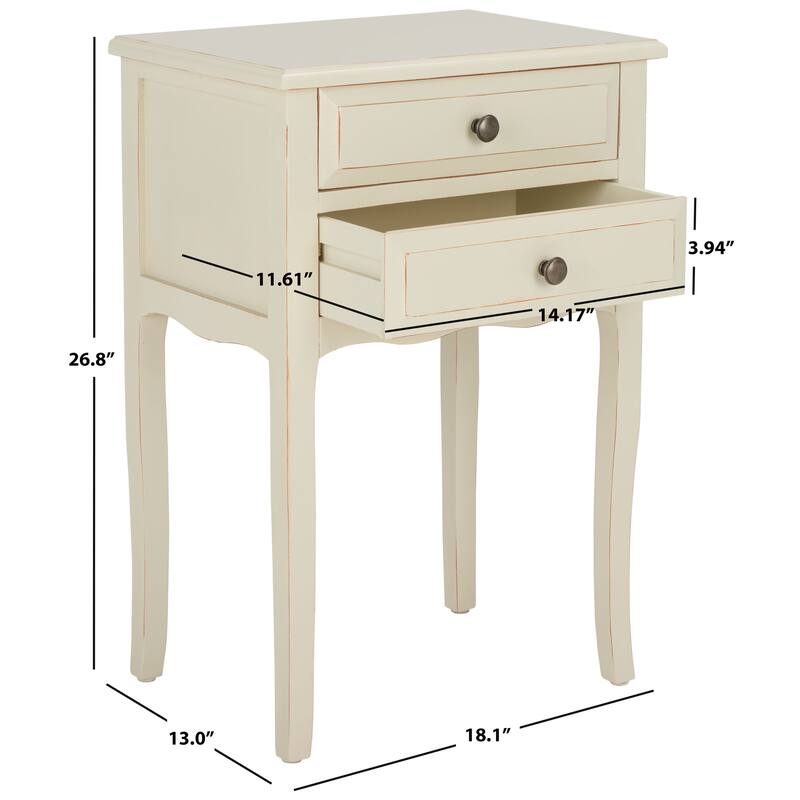 SAFAVIEH Rafaele Accent Table - 18Wx13Dx27H - Barley
