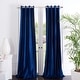 preview thumbnail 2 of 13, SAFAVIEH Creslia Window Curtain Grommet Panel Treatment 52" W x 84" L - Blue