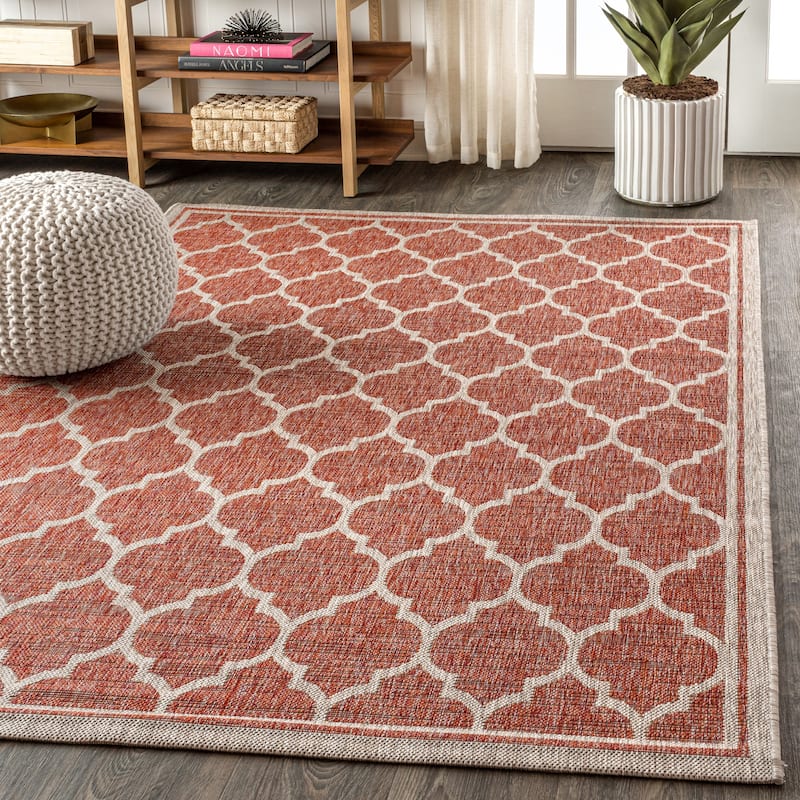 JONATHAN Y Zinnia Textured Weave Indoor/Outdoor Area Rug