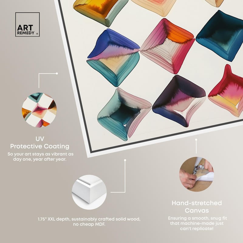 Diamond Grid Canvas by Art Remedy