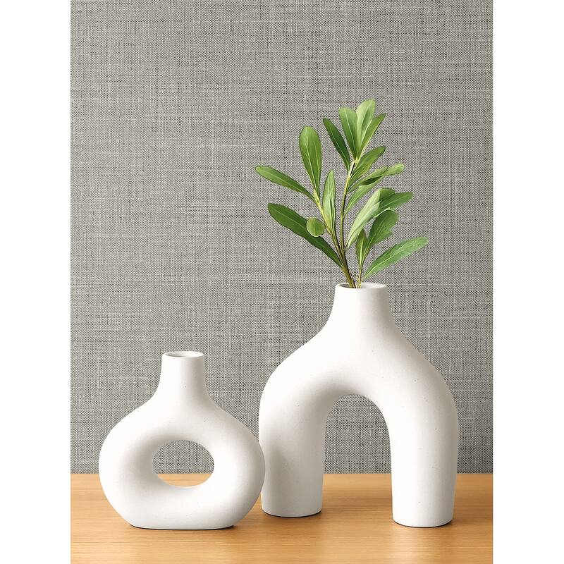 Seabrook Designs Vespia Faux Non-Woven Unpasted Wallpaper