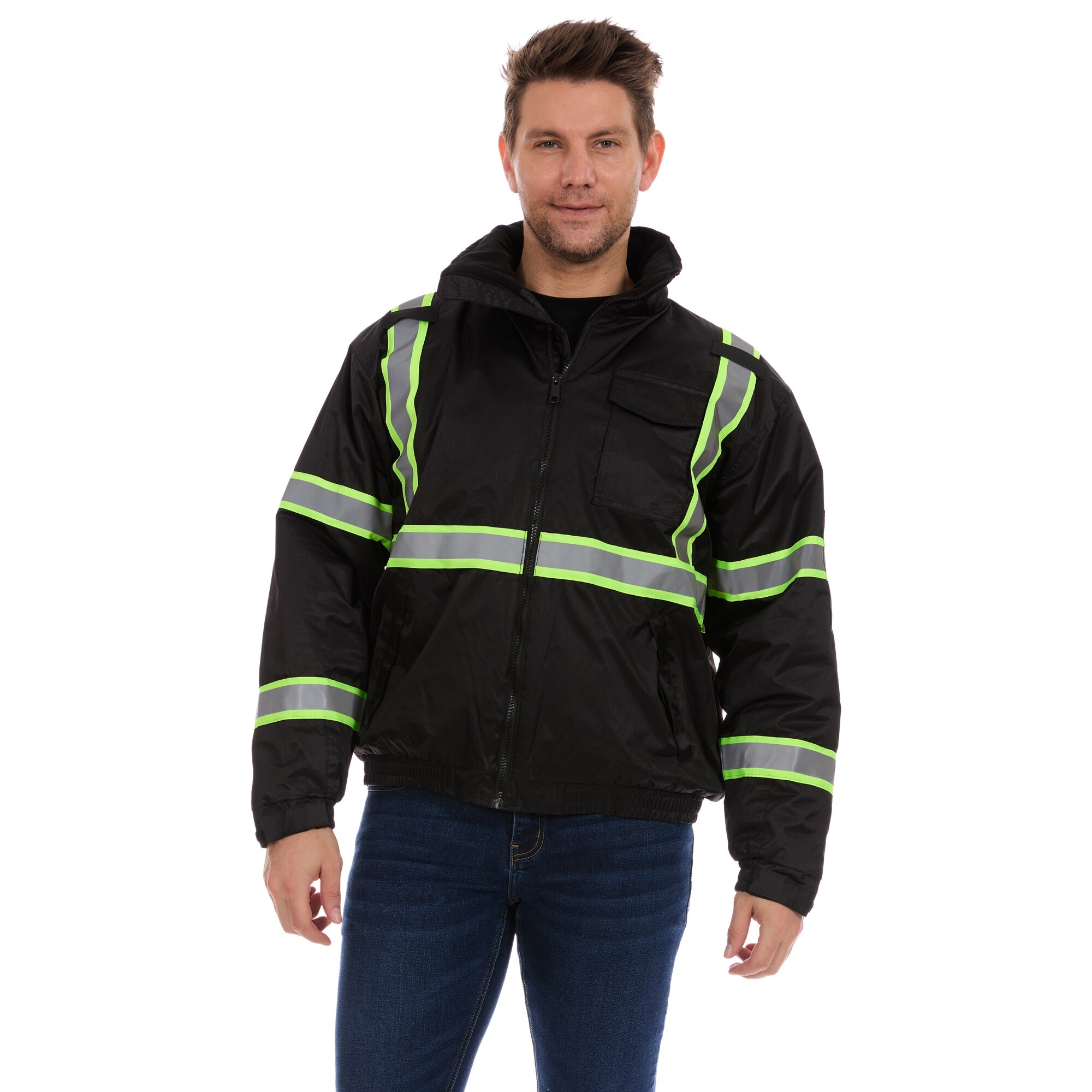 Bass Creek Outfitters Mens Polytwill Safety Jacket - Bed Bath