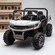 preview thumbnail 15 of 32, 24V Two-Seater Ride-On Dump Truck with Remote Control, 2x200W Motor, Dump Bed/Shovel, Bluetooth, MP3 for Kids 3-8 White