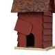 preview thumbnail 18 of 48, Glitzhome 12"H Retro Distressed Painted Solid Wood Cottage Birdhouse