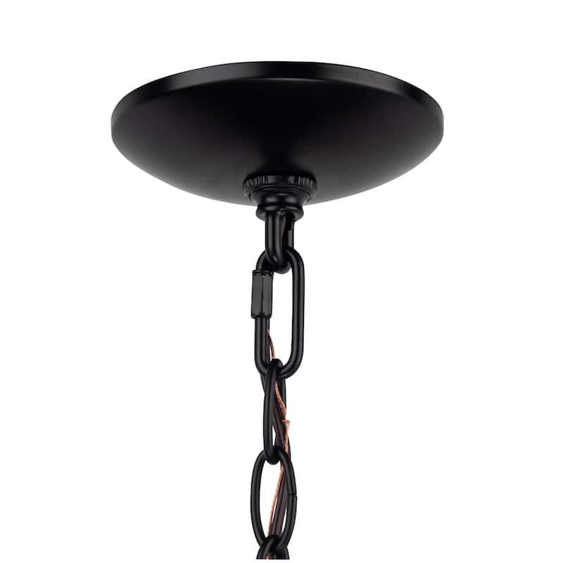 Brio Lighting Ambert 1 Light Rustic Farmhouse Metal Pendant Light