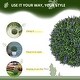 preview thumbnail 6 of 7, HOMCOM Set of 2 16.5 Inch Artificial Plant Topiary Balls, UV-protected Anti-Fading Faux Decorative Lavender Balls, Fake Plants