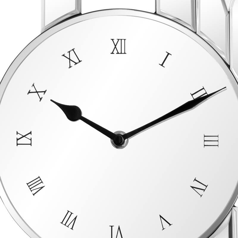 Art Letters Mirrored Wall Clock