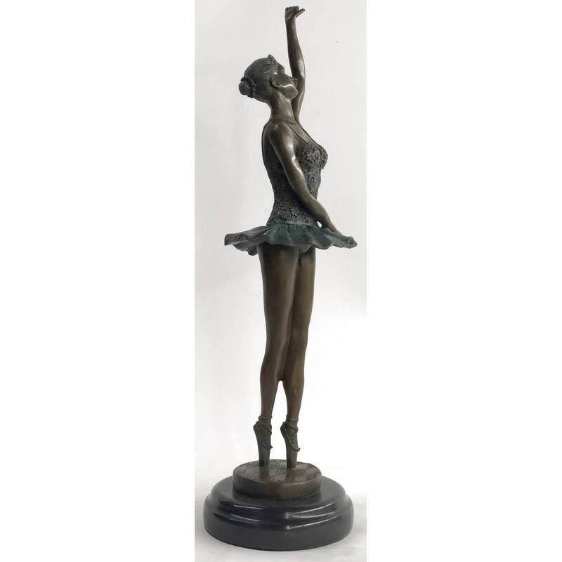 Bronze Sculpture Hand Made Signed Original Milo Ballerina Dancer Hot Cast Decor