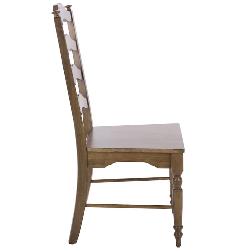 SAFAVIEH HOME Rasia Ladder Back Side Chair - 19"W x 22"D x 41"H