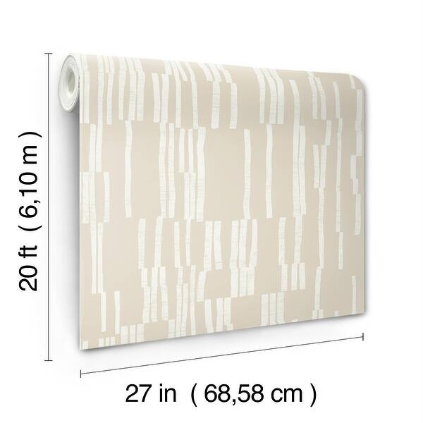 Nikki Chu Koso Linen Premium Peel and Stick Wallpaper