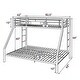 preview thumbnail 5 of 3, Metal Twin XL/Queen Bunk Bed, Black Sand