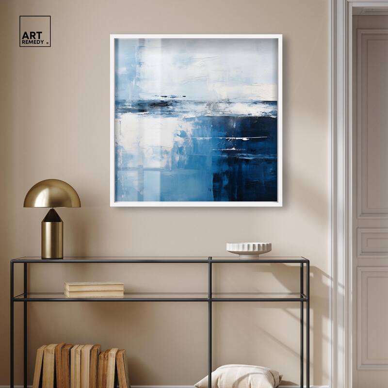 Layers of Blue Shadowbox by Art Remedy