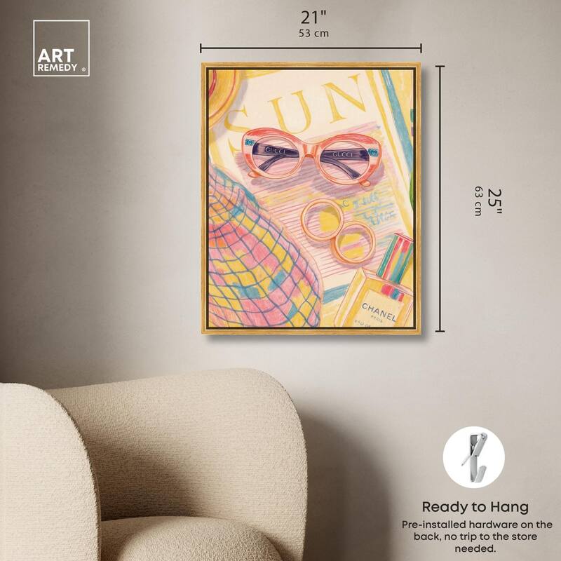 Summer glam Canvas by Art Remedy
