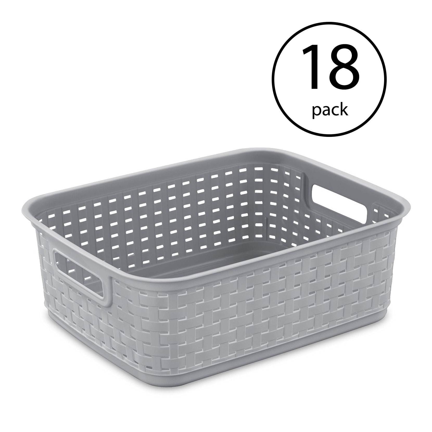 https://ak1.ostkcdn.com/images/products/is/images/direct/326a17a19fb0fba43cde5ddeada52c9cd9a33fb9/Sterilite-Short-Weave-Wicker-Pattern-Storage-Container-Basket%2C-Gray-%2818-Pack%29.jpg