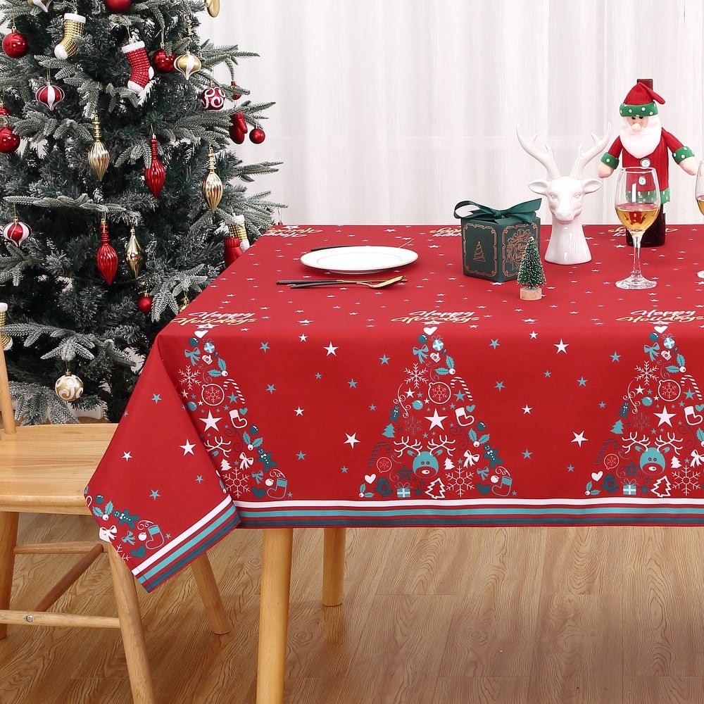 Red 60 x 84 in. Christmas Table Linens Bed Bath & Beyond
