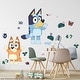 preview thumbnail 3 of 4, RoomMates Bluey and Bingo Character Blue Wall Decals