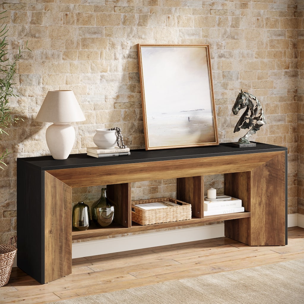  TV Stand with 3 Cubes Storage Organizer