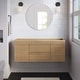 preview thumbnail 19 of 51, Render 48" Single Sink Compatible (Not Included) Bathroom Vanity Cabinet Oak