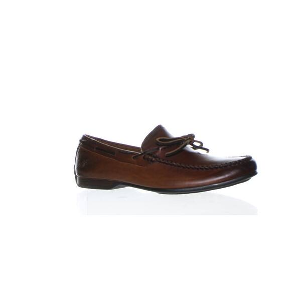 Shop Frye Mens Lewis Tie Dark Brown Loafers Size 9 5 On Sale