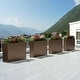 preview thumbnail 7 of 49, Dovelina Modern Metal Rectangular Planter- Elevate Your Space, Indoors & Outdoors