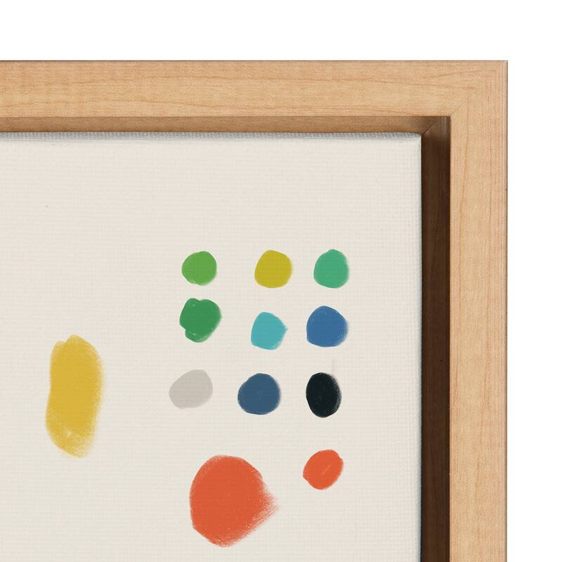 Kate and Laurel Sylvie Zen Garden 1 Framed Canvas by Kelly Knaga