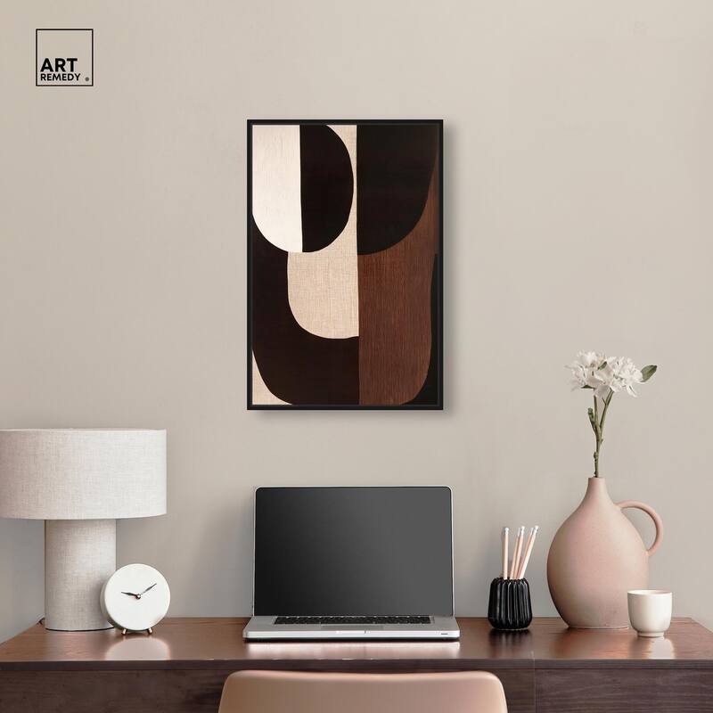 Quartet in Brown I Canvas by Art Remedy