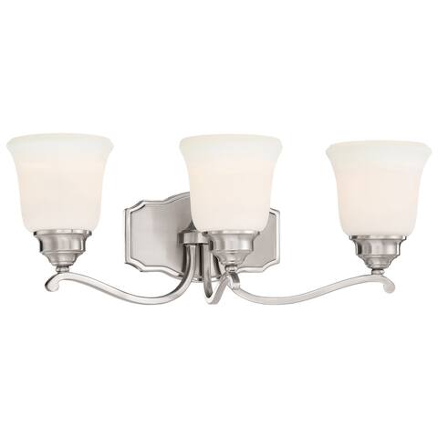 Savannah Row Brushed Nickel 3 Light Bath By Minka Lavery