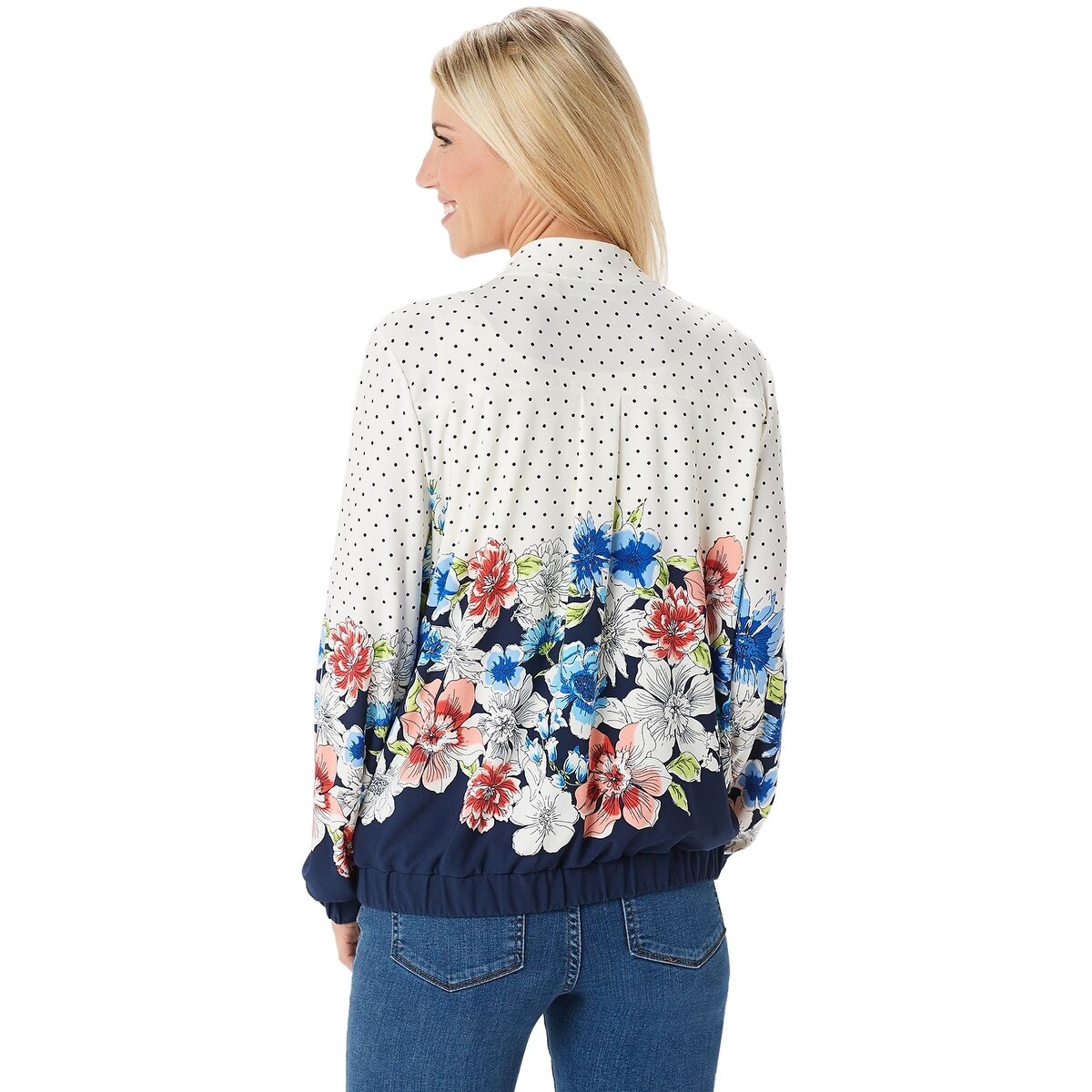 Shop Susan Graver Womens Liquid Knit Bomber Jacket X Large