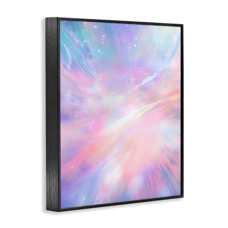 Stupell Iridescent Nebula Abstraction Framed Giclee Art Design By Franklyn Gregory