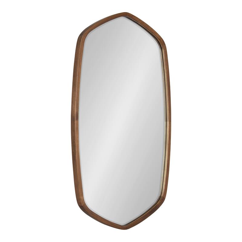 Kate and Laurel McLean Oval Wood Framed Mirror