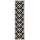 preview thumbnail 58 of 143, SAFAVIEH Handmade Flatweave Dhurries Michaele Modern Moroccan Wool Rug 2'6" x 10' Runner - Black/Ivory - Runner