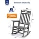 preview thumbnail 131 of 134, WINSOON All Weather HIPS Outdoor Rocking Chair, Set of 2