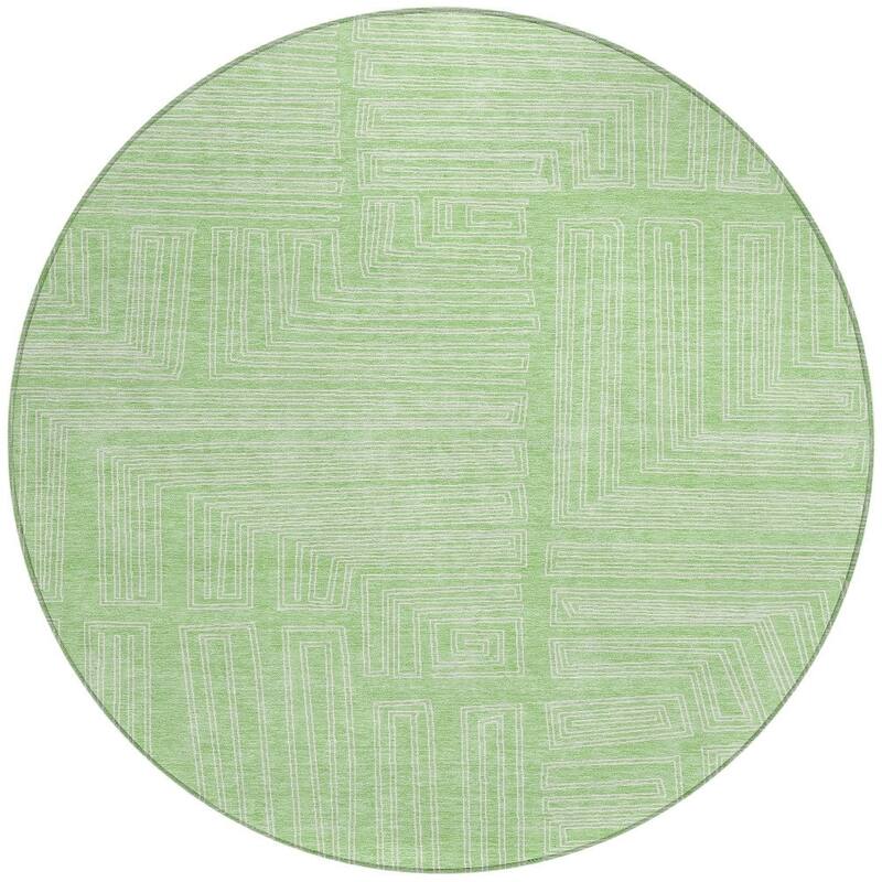 HomeRoots Geometric Transitional Rectangle Outdoor Rug
