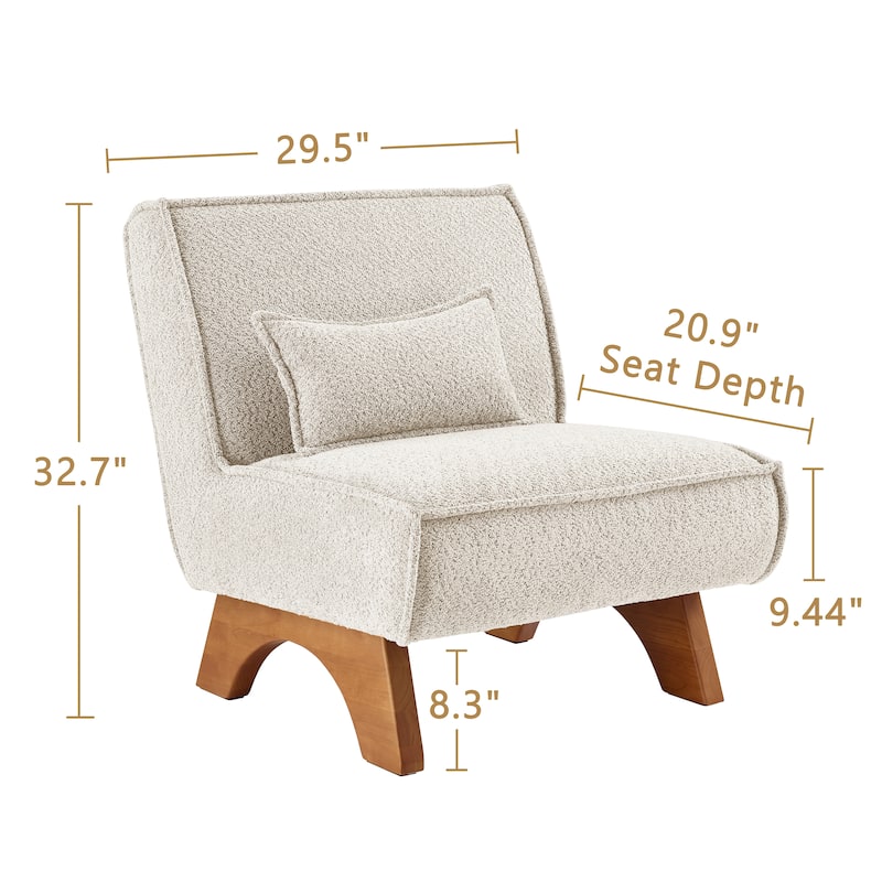 Art Leon Fabric Sectional Accent Sofa Chair