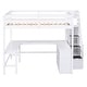 preview thumbnail 5 of 22, Full Size Loft Bed with Desk and Storage