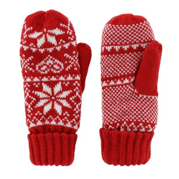 womens knit mittens